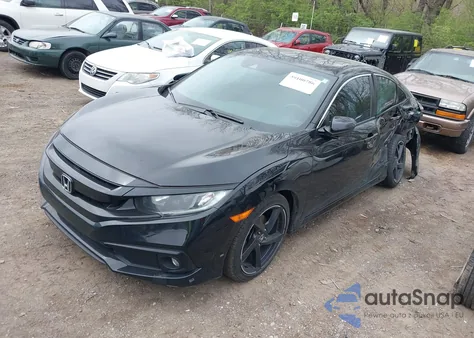 2019 Honda Civic Sport from USA, damaged, VIN 2HGFC2F88KH545485